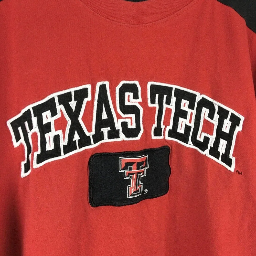 Texas Tech Red Raiders Mens Shirt XL Short Sleeve Embroidered Varsity Classics - Picture 6 of 11